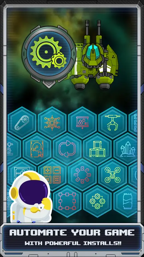 Captura do jogo Cell: Idle Factory Incremental com a sua fábrica