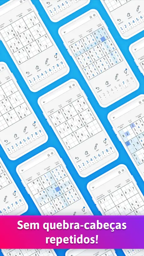 Captura do jogo Sudoku Clássico com vários tabuleiros